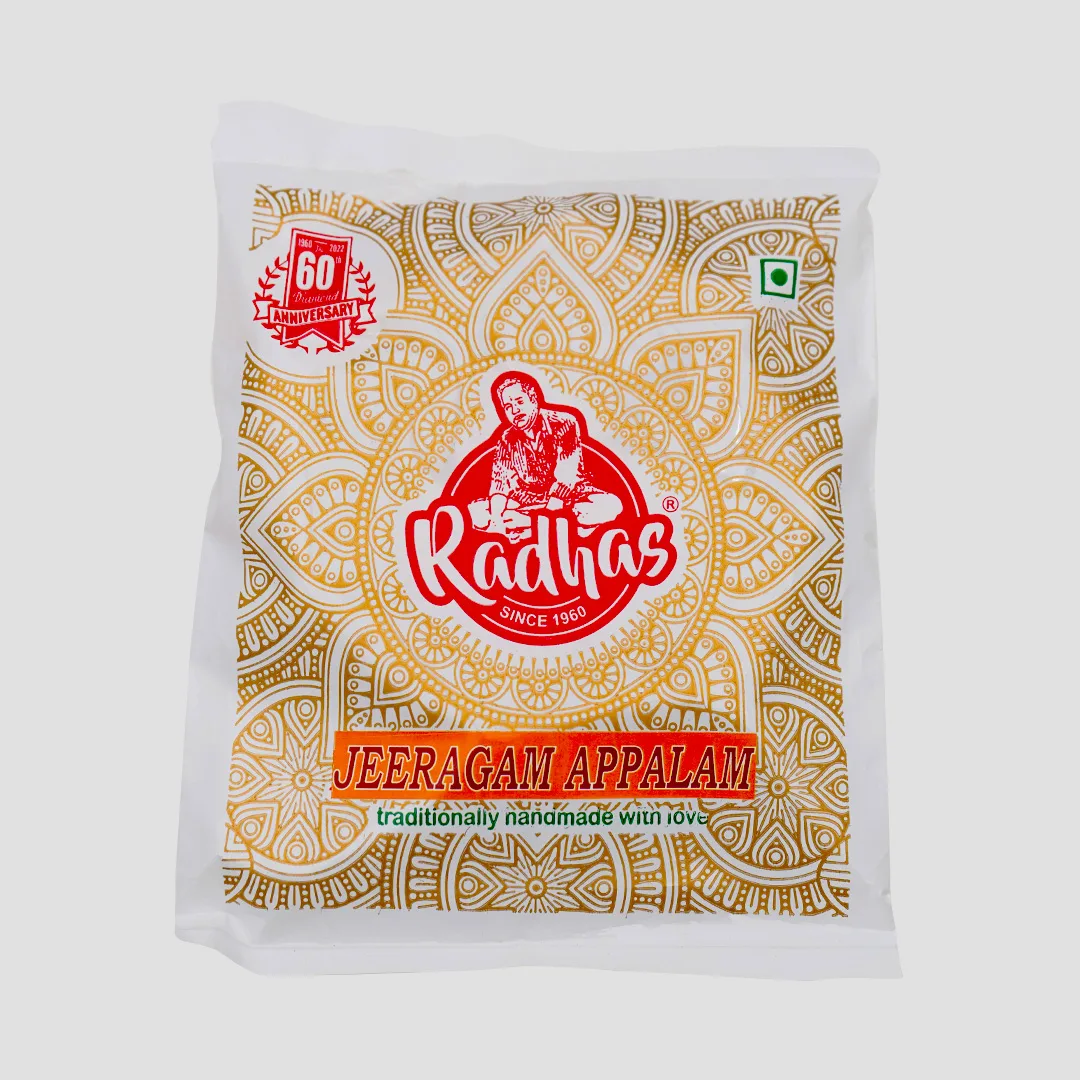Jeeragam Appalam 5 Inches 250g
