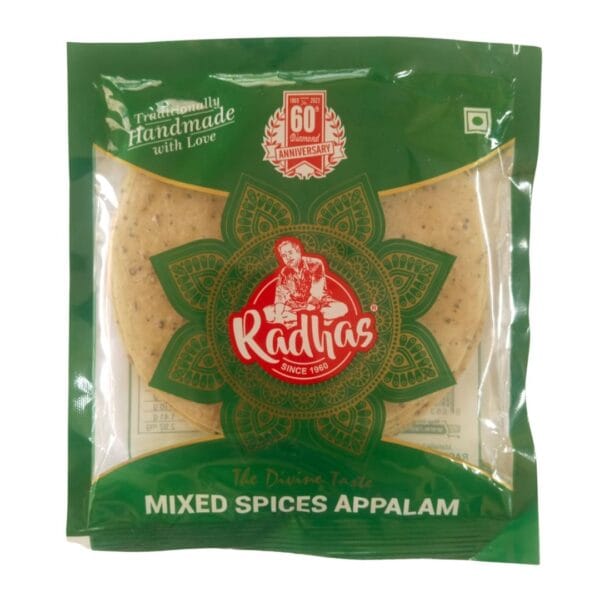 Mixed Spices Appalam 5 Inches 200g